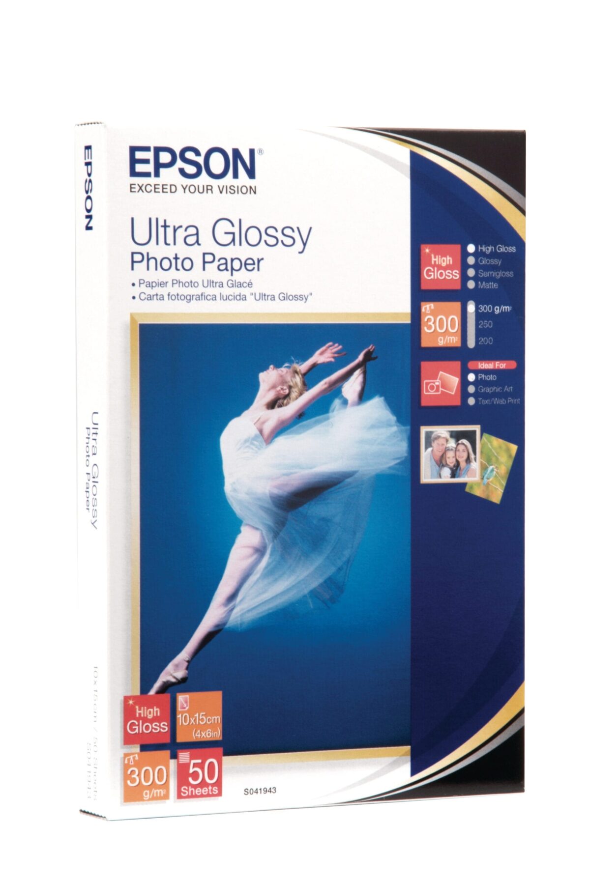 EPSON Ultra Glossy Photo 10x15cm S041943 Stylus DX 3800 300g 50 Blatt – Hochwertig & günstig bei ShopDeca