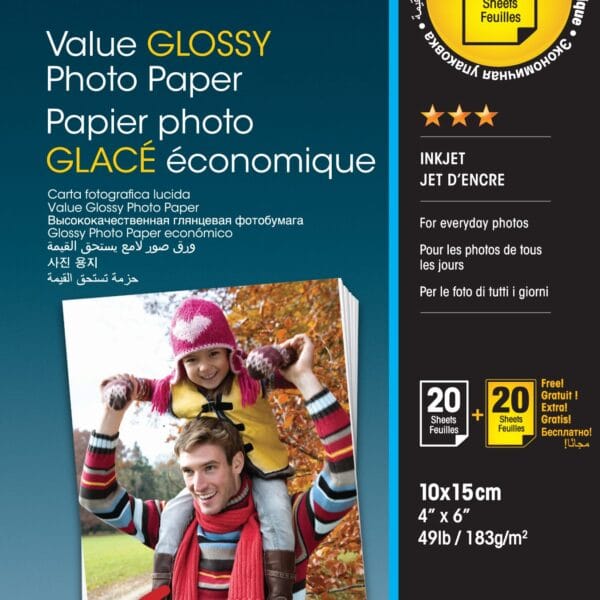 EPSON Value Photo Paper 10x15cm S400044 InkJet 183g 2x20 Blatt