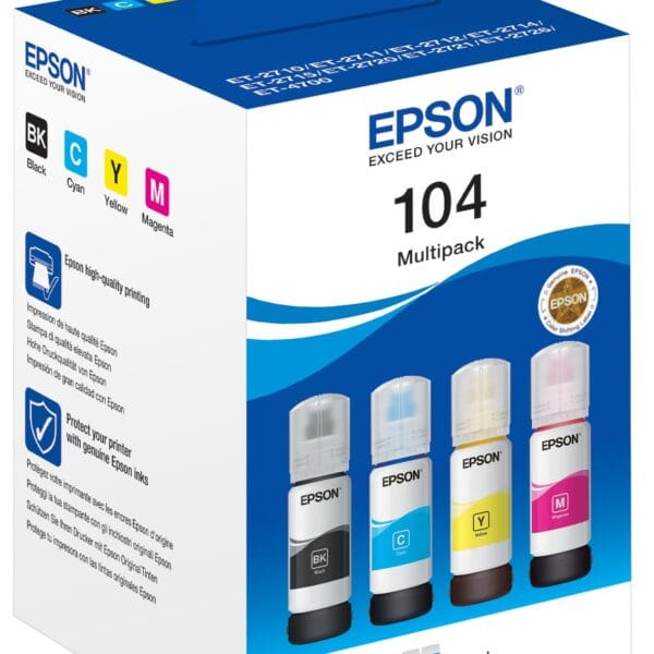 EPSON Multipack Tinte 104 CMYBK T00P640 EcoTank ET-2710 4-color