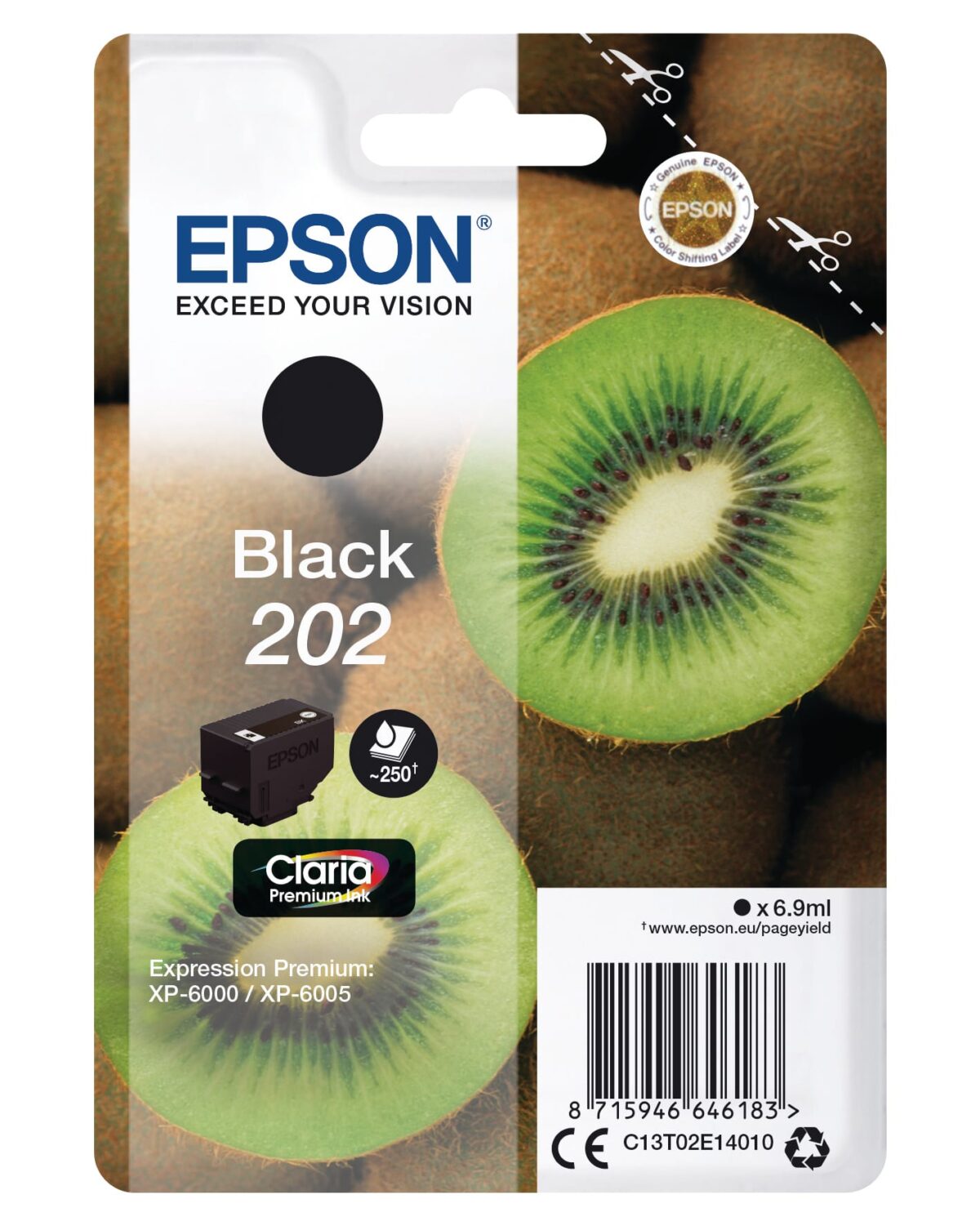 EPSON Tintenpatrone 202 schwarz T02E140 XP-6000/6005 250 Seiten – Hochwertig & günstig bei ShopDeca