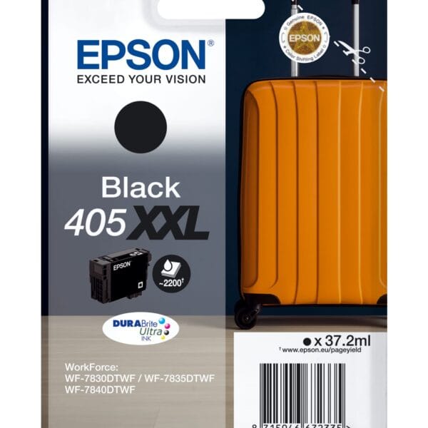 EPSON Tintenpatrone 405XXL schwarz T02J14010 WF-7830/7835/7840 2200 Seiten