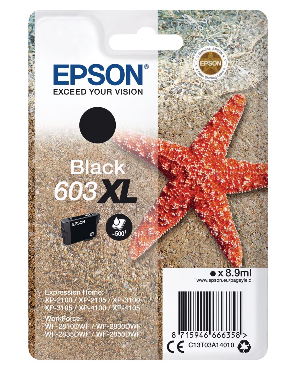 EPSON Tintenpatrone 603XL schwarz T03A14010 XP-2100 500 Seiten – Hochwertig & günstig bei ShopDeca
