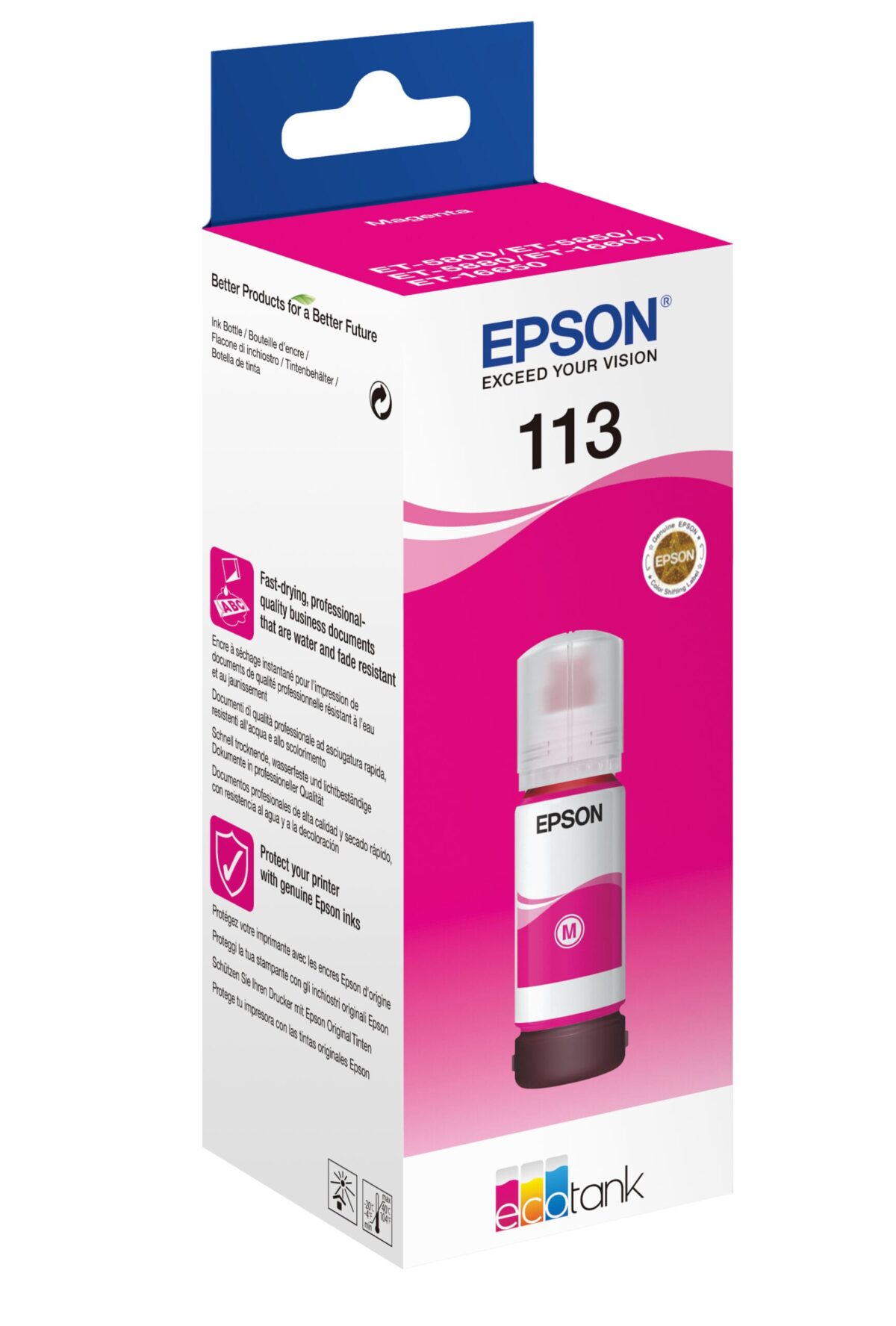 EPSON Tintenbehälter 113 magenta T06B340 EcoTank ET-5800 6000 Seiten – Hochwertig & günstig bei ShopDeca