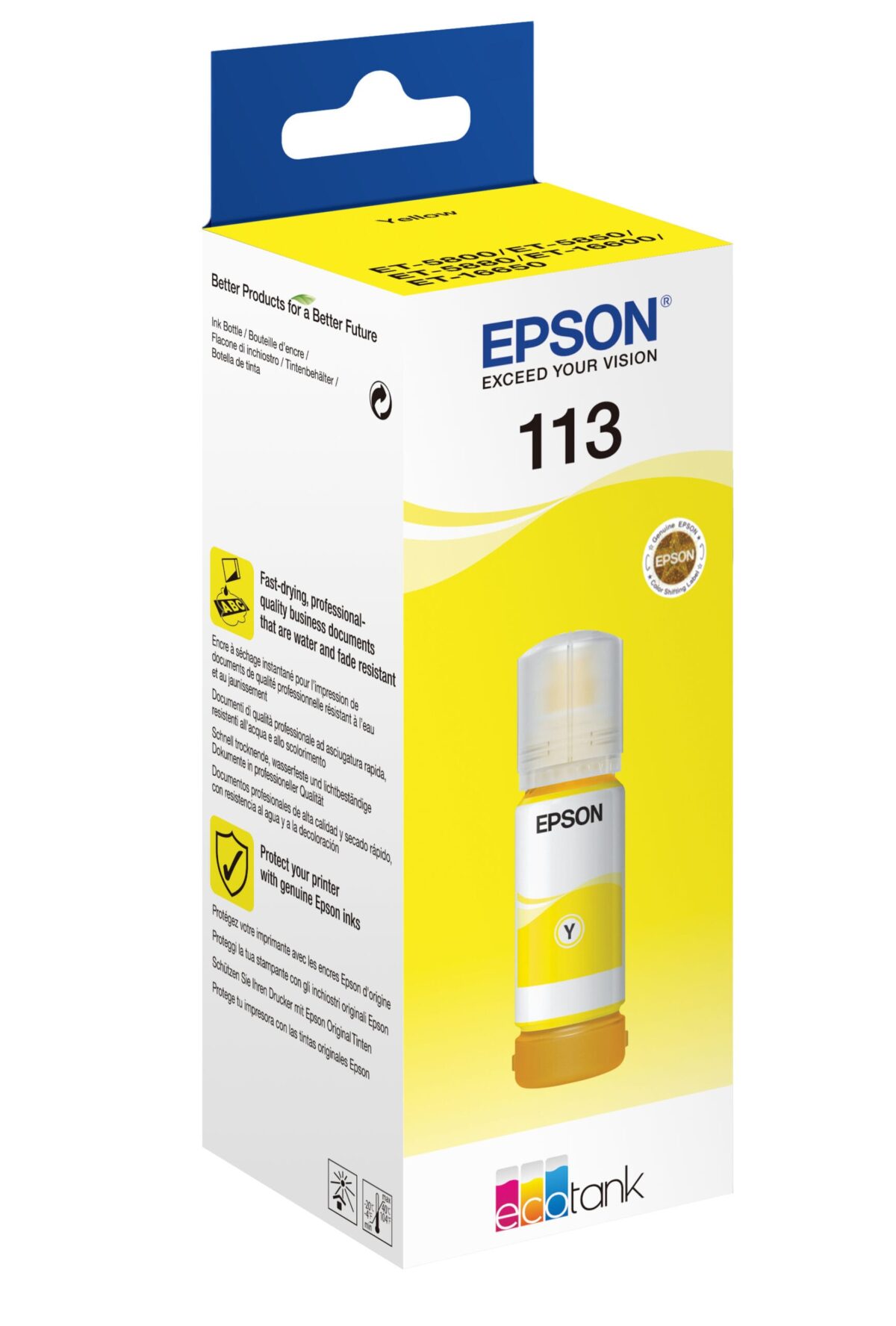 EPSON Tintenbehälter 113 yellow T06B440 EcoTank ET-5800 6000 Seiten – Hochwertig & günstig bei ShopDeca