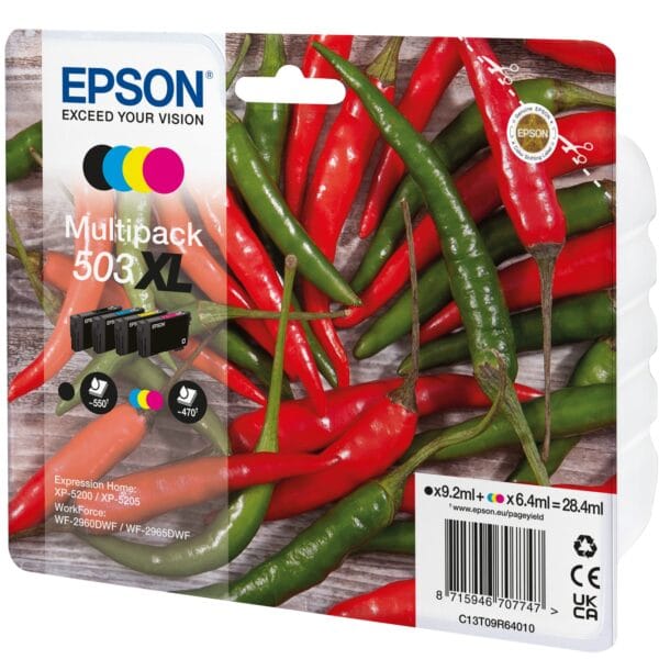 EPSON Multipack Tinte 503XL CMYBK T09R64010 WF-2960/65 4-color