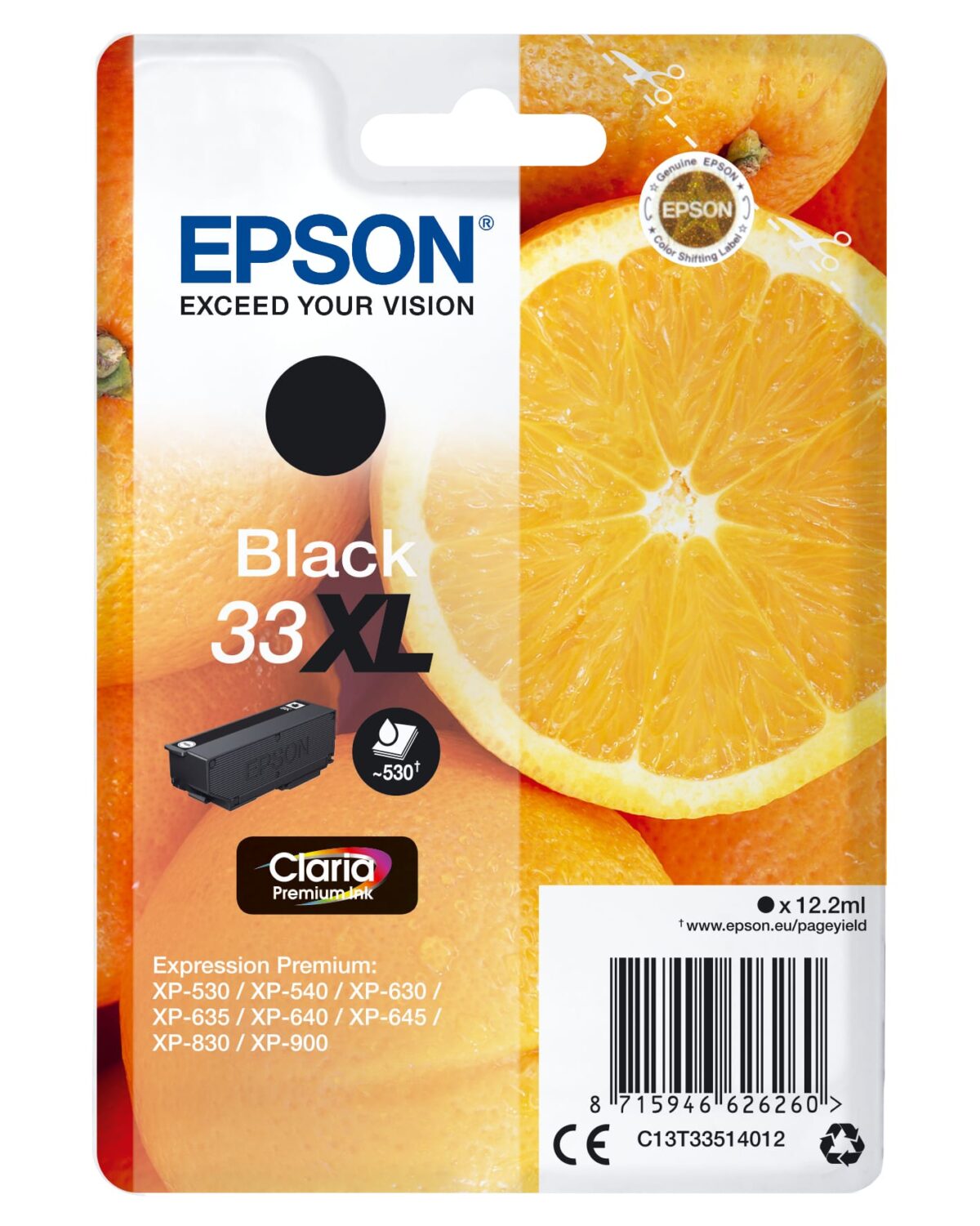 EPSON Tintenpatrone XL schwarz T335140 XP-530/630/830 530 Seiten – Hochwertig & günstig bei ShopDeca