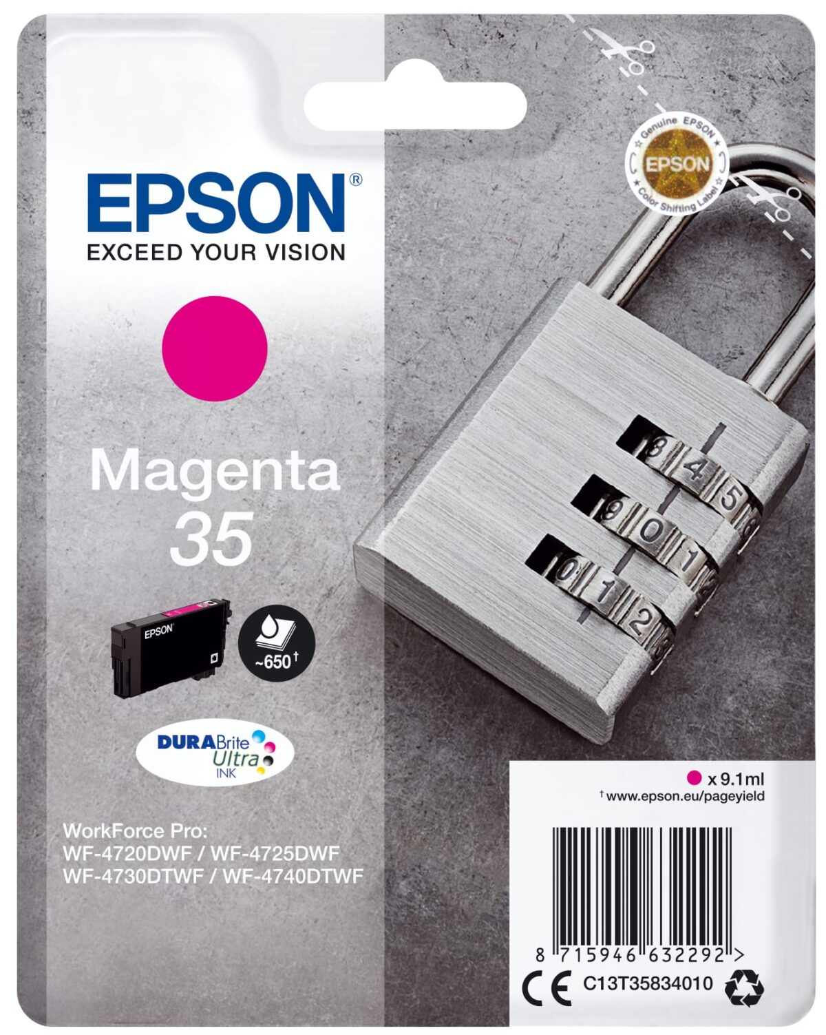 EPSON Tintenpatrone magenta T358340 WF-4720/4725DWF 650 Seiten – Hochwertig & günstig bei ShopDeca