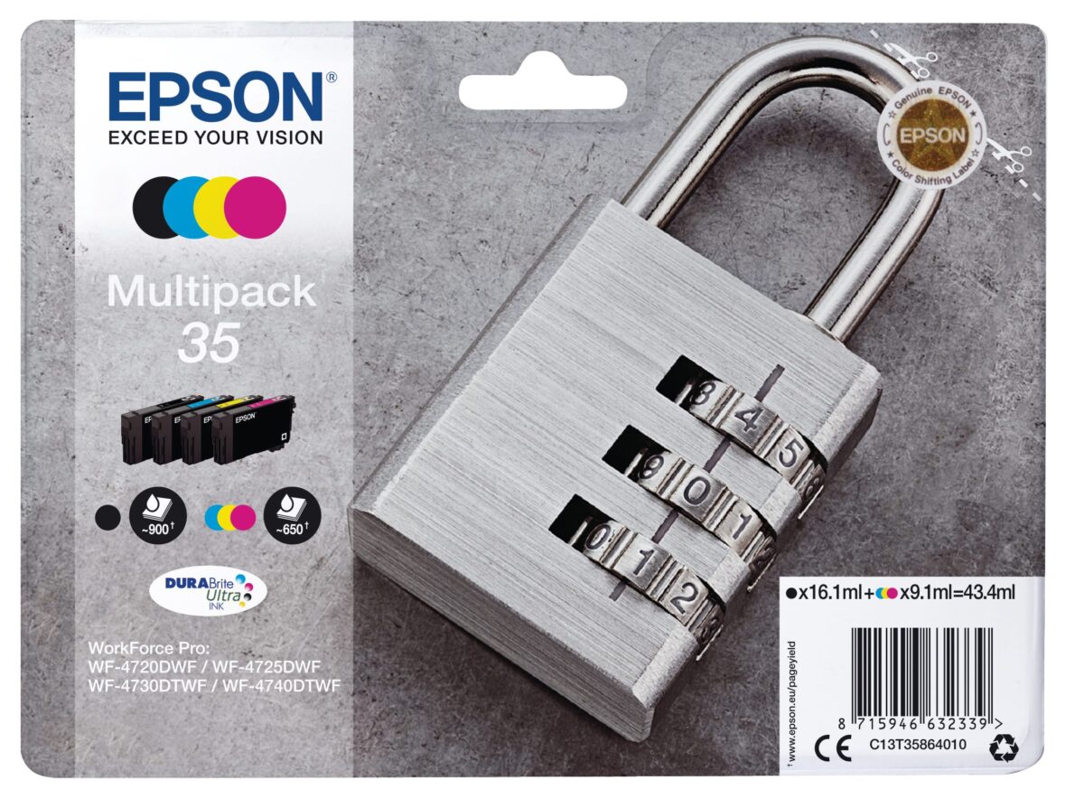 EPSON Multipack Tinte CMYBK T358640 WF-4720/4725DWF 4-color – Hochwertig & günstig bei ShopDeca