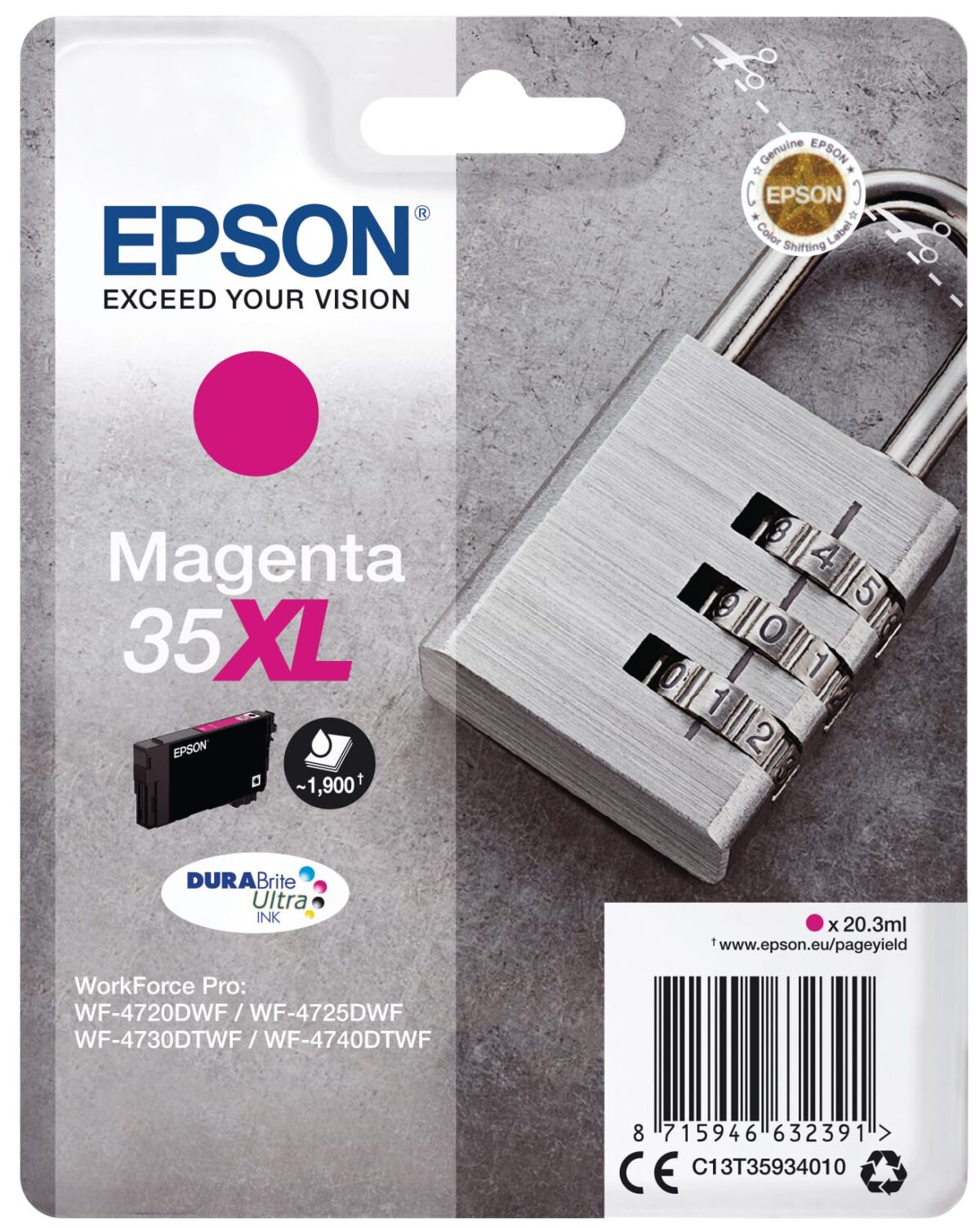 EPSON Tintenpatrone XL magenta T359340 WF-4720/4725DWF 1900 Seiten – Hochwertig & günstig bei ShopDeca
