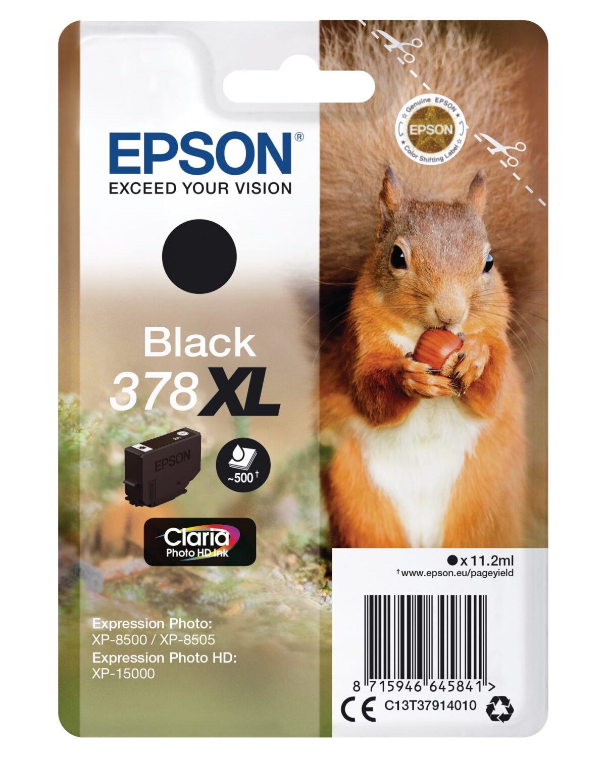 EPSON Tintenpatrone 378XL schwarz T379140 XP-8500/8505/15000 500 Seiten – Hochwertig & günstig bei ShopDeca