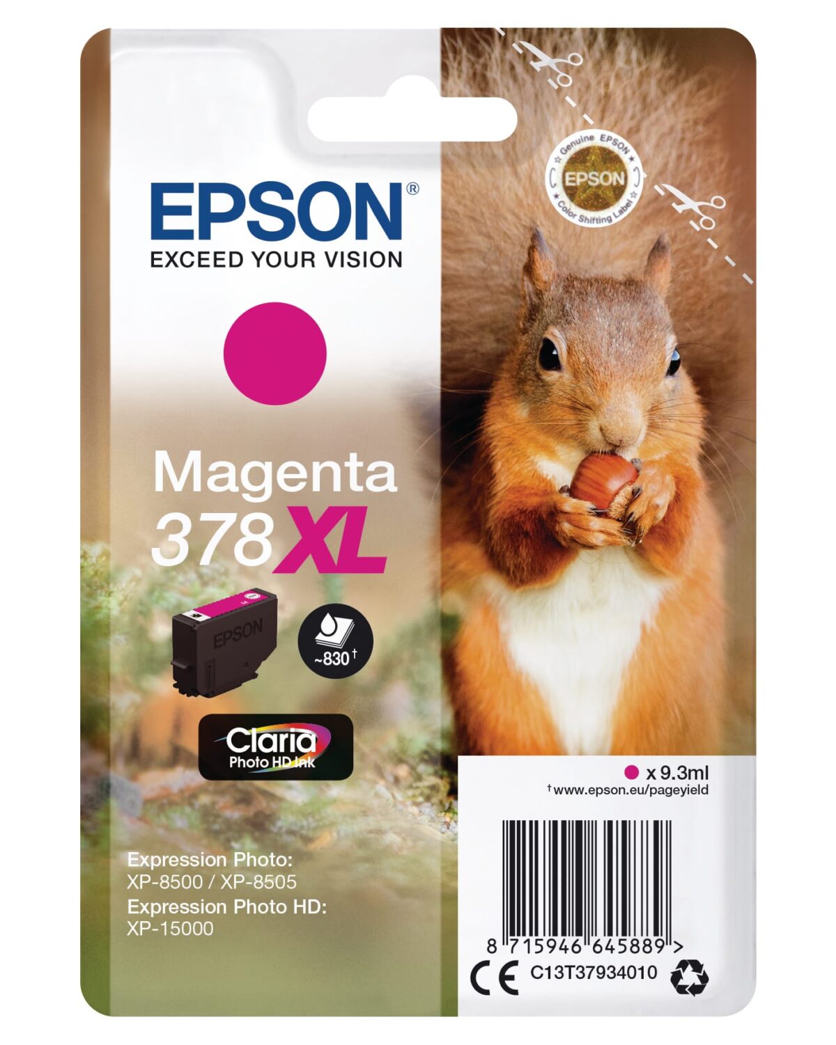 EPSON Tintenpatrone 378XL magenta T379340 XP-8500/8505/15000 830 Seiten – Hochwertig & günstig bei ShopDeca
