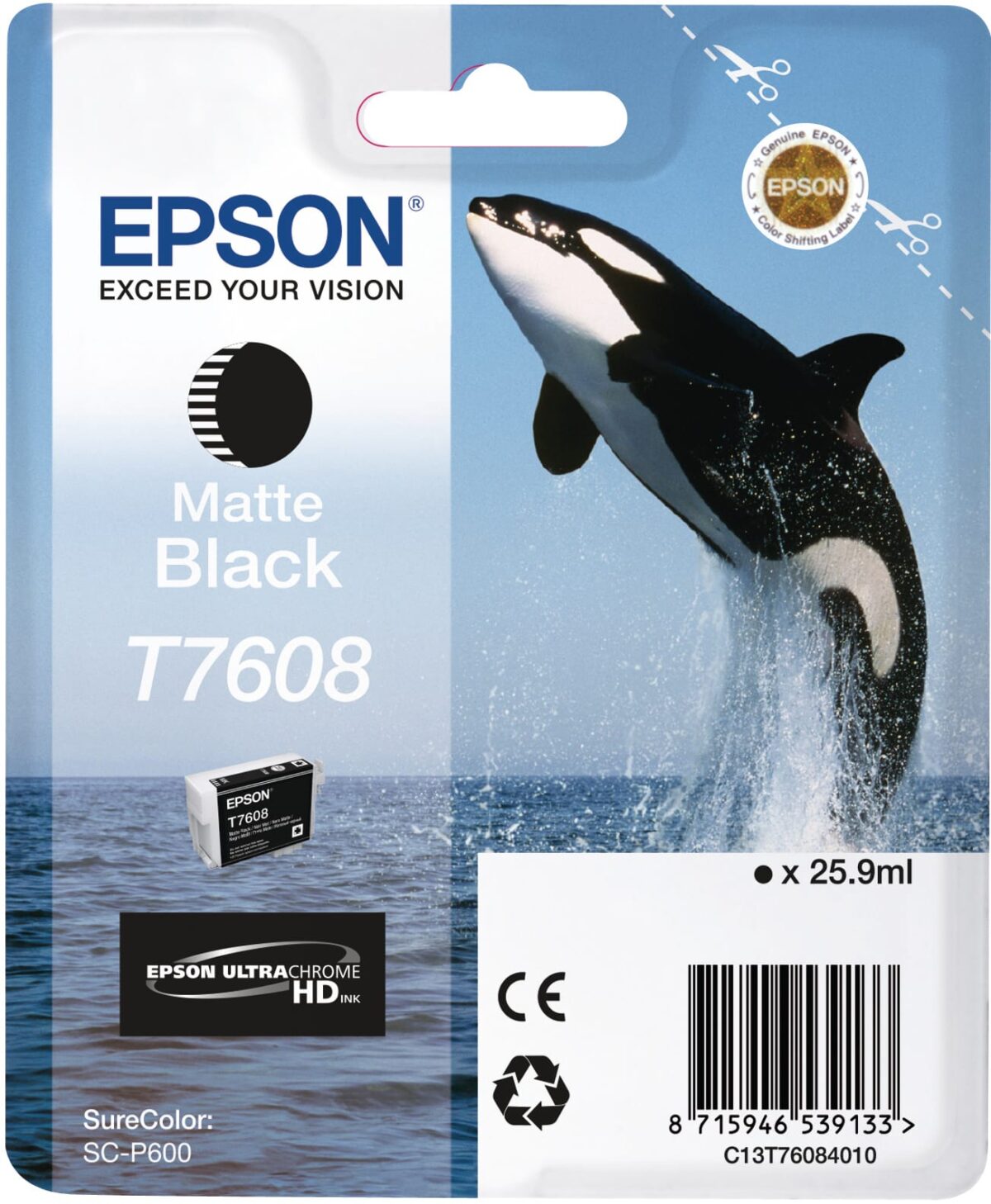 EPSON Tintenpatrone matte schwarz T76084N10 SureColor P 600 25,9ml – Hochwertig & günstig bei ShopDeca