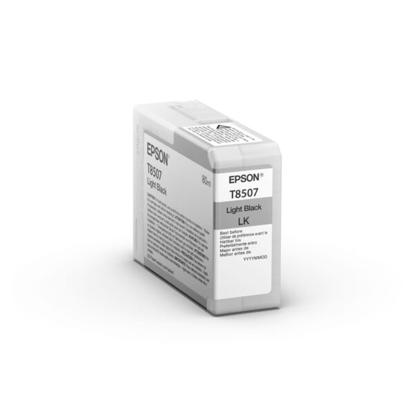 EPSON Tintenpatrone light schwarz T850700 SureColor SC-P800 80ml