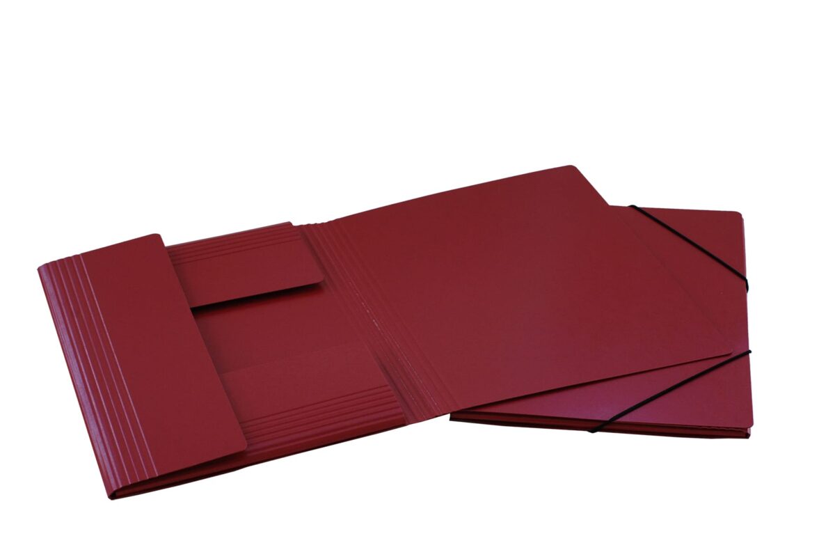 EROLA Gummibandmappe 650my A4 33299 rot Pressspan 3 Klappen – Hochwertig & günstig bei ShopDeca