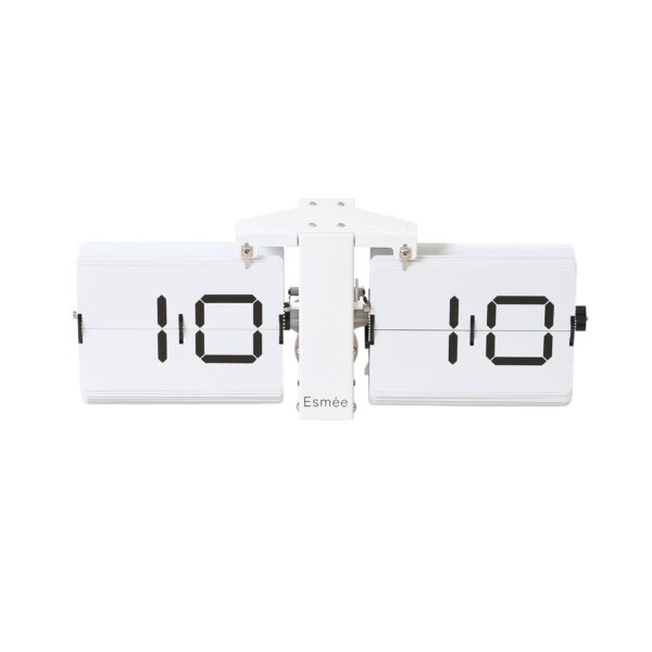 ESMEE Wanduhr Flip Clock MES24000604 weiss