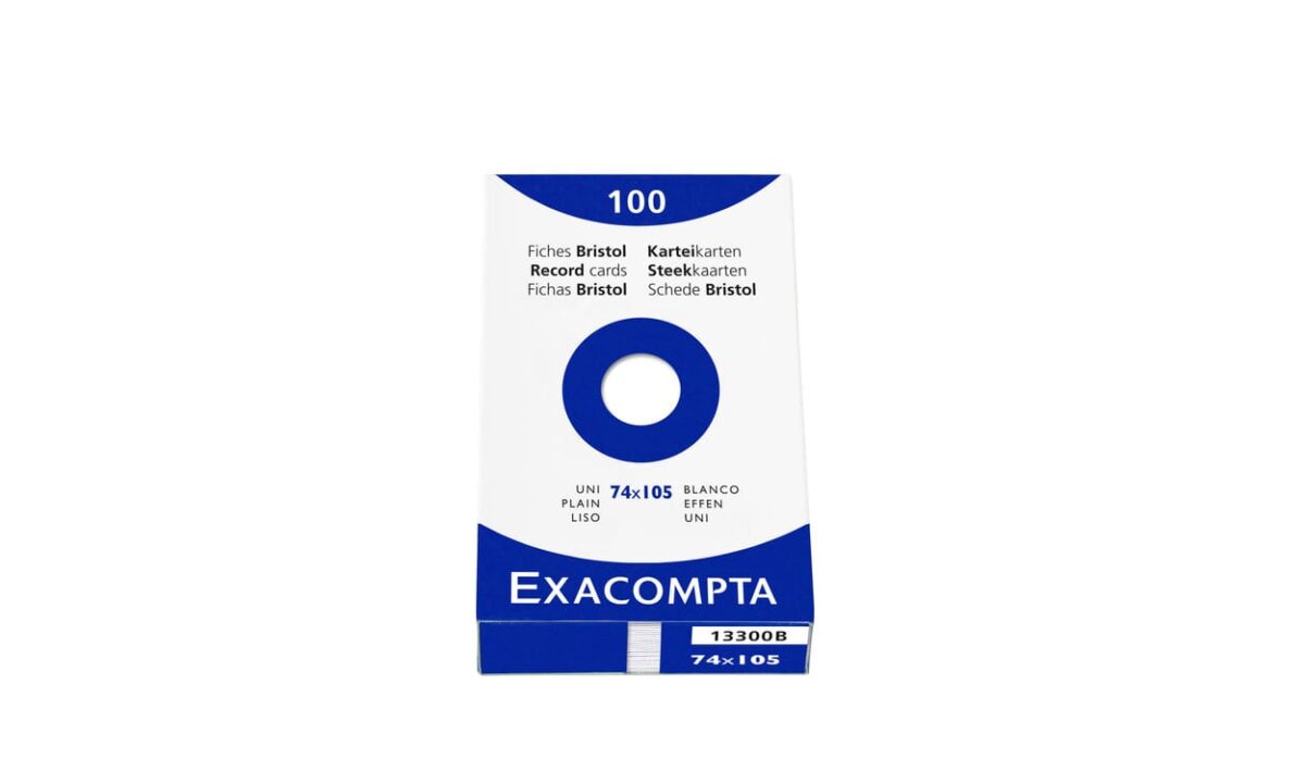 EXACOMPTA Karteikarten blanko A7 13300B weiss 100 Stück – Hochwertig & günstig bei ShopDeca