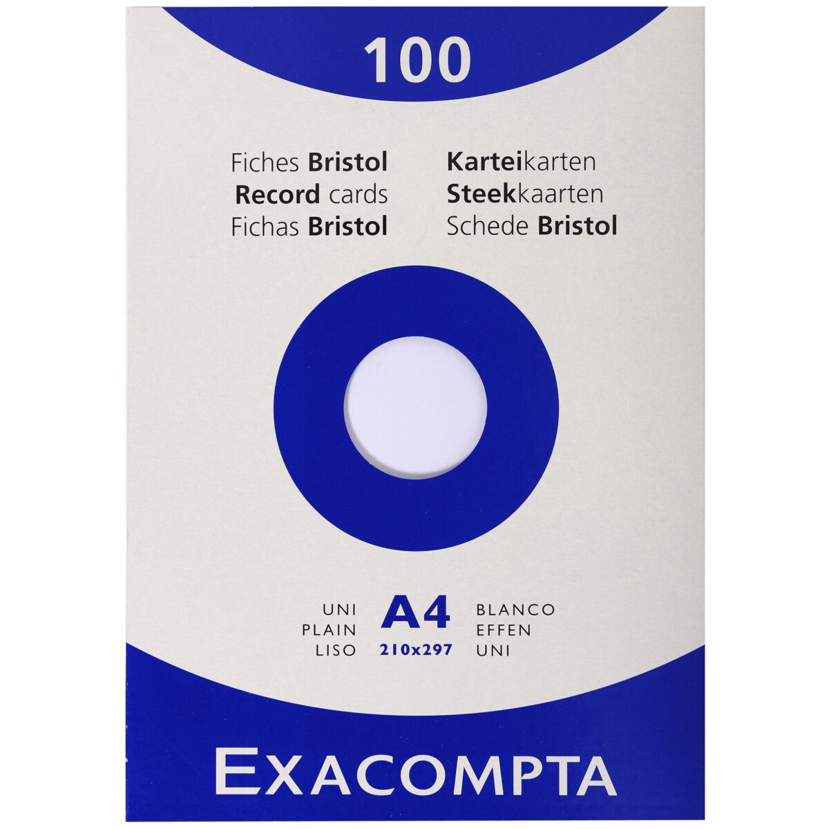 EXACOMPTA Karteikarten blanko A4 13306E weiss 100 Stück – Hochwertig & günstig bei ShopDeca