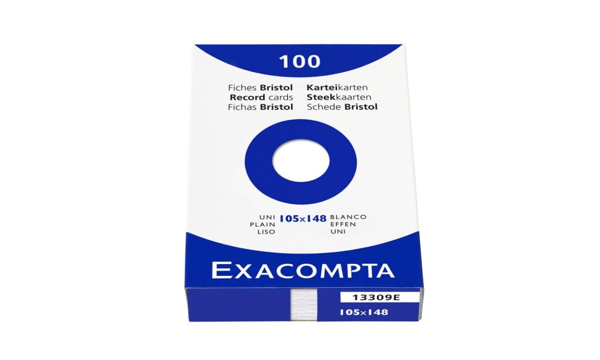 EXACOMPTA Karteikarten blanko A6 13309E weiss 100 Stück – Hochwertig & günstig bei ShopDeca
