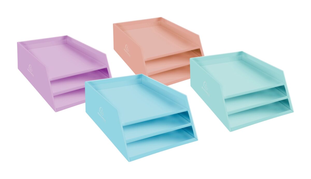 EXACOMPTA Briefablage Aquarel A4 13496D 3 Fächer, assortiert – Hochwertig & günstig bei ShopDeca