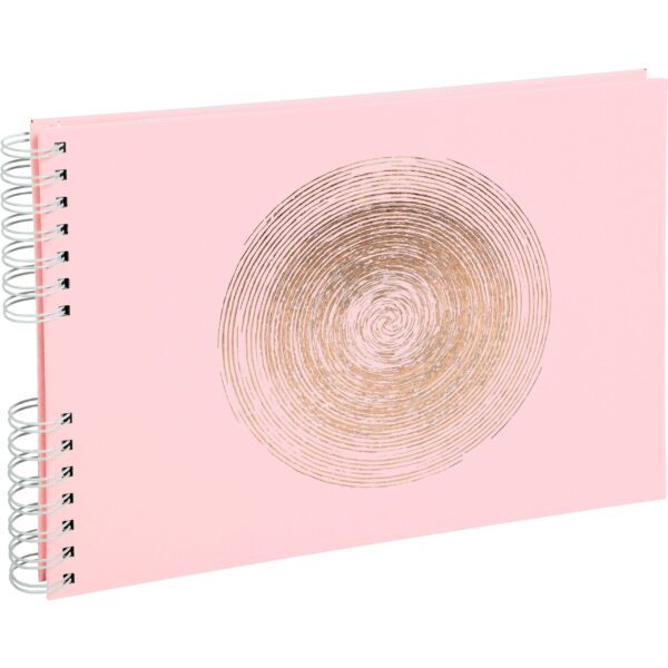 EXACOMPTA Spiralalbum Ellipse 32x22cm 16166E rosa 50 Seiten