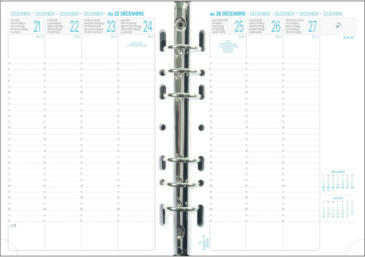 EXACOMPTA Ersatzinhalt Exatime 21 2025 28272E 1W/2S 14.2x21cm – Hochwertig & günstig bei ShopDeca