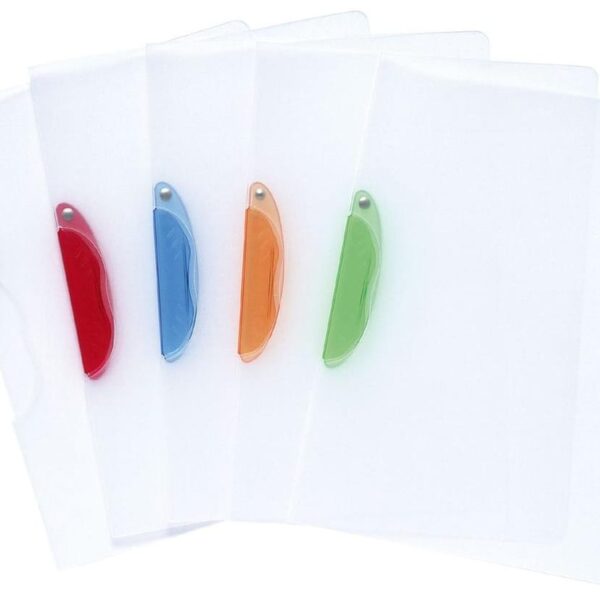 EXACOMPTA Klemmmappe A4 47600E Clip transp. ass. 5er Set