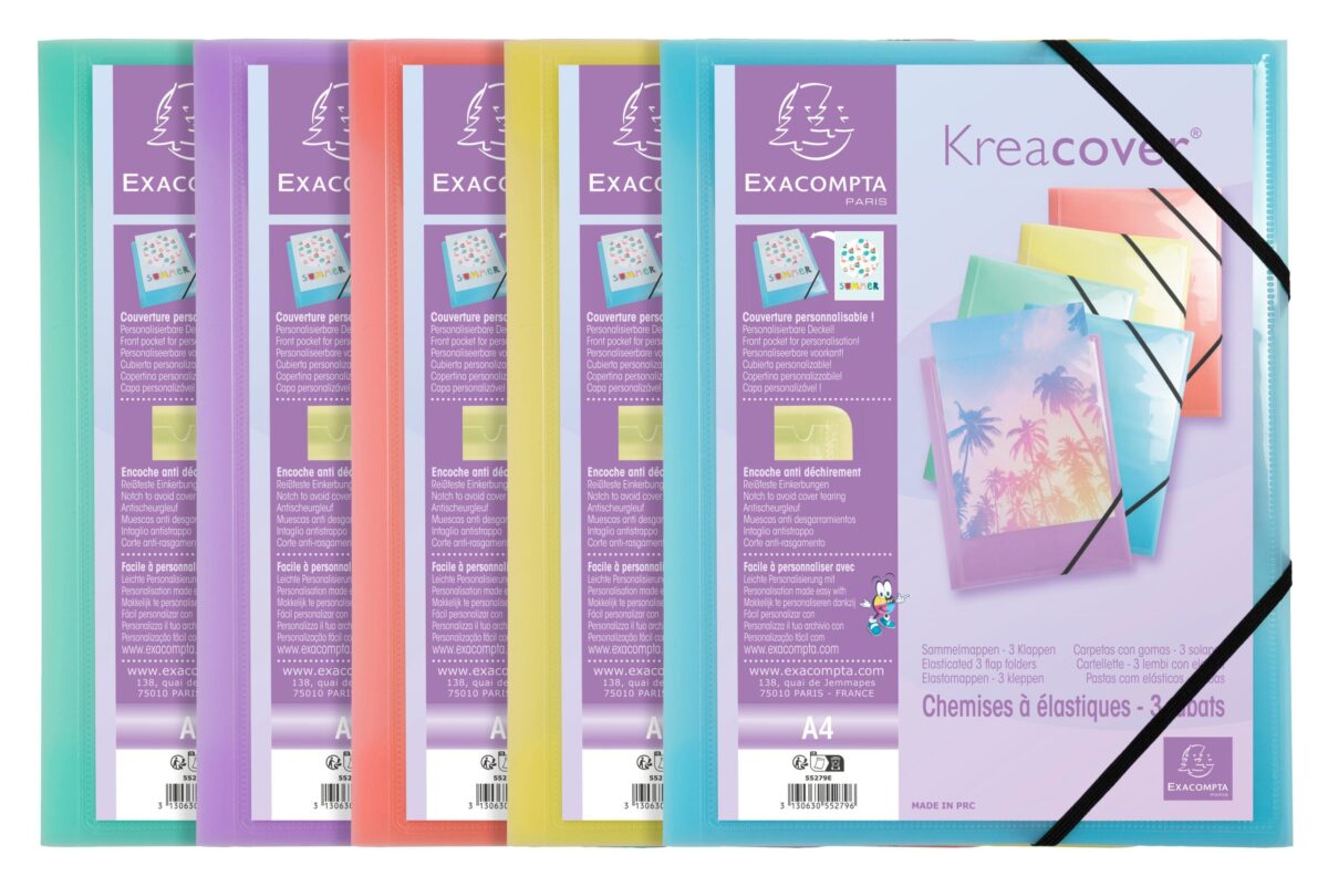 EXACOMPTA Gummibandmappe Aquarel A4 55279E PP ass. – Hochwertig & günstig bei ShopDeca