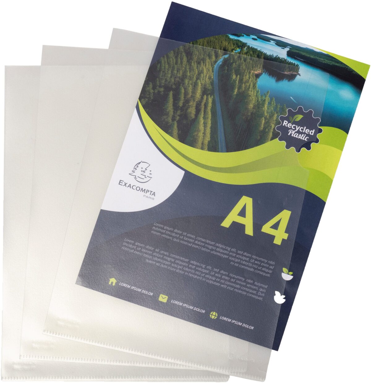 EXACOMPTA Sichtüllen 120my A4 58320E transparent recycling 100 Stk. – Hochwertig & günstig bei ShopDeca