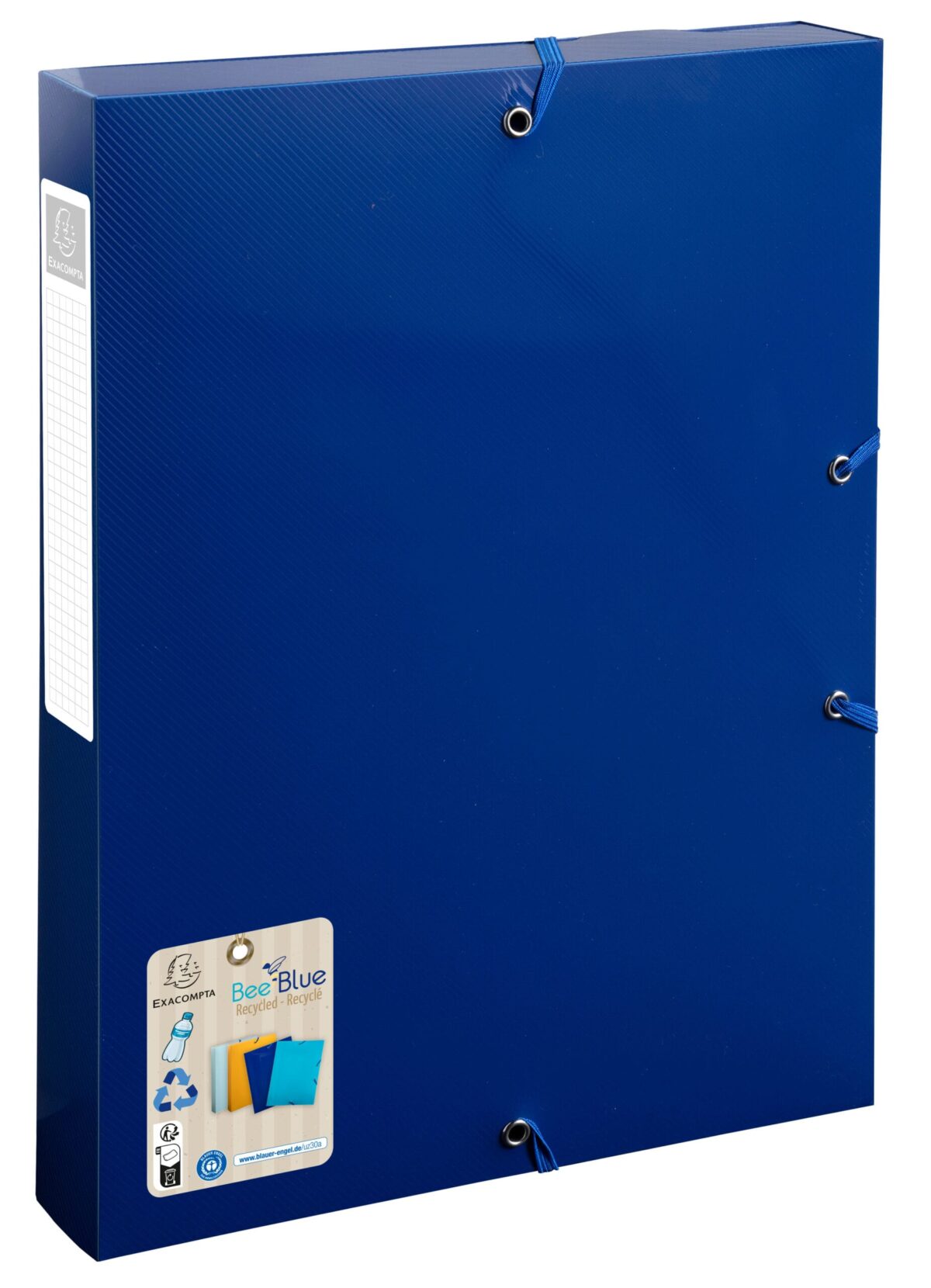 EXACOMPTA Sammelbox mit Gummizug A4 59142E marineblau PP – Hochwertig & günstig bei ShopDeca