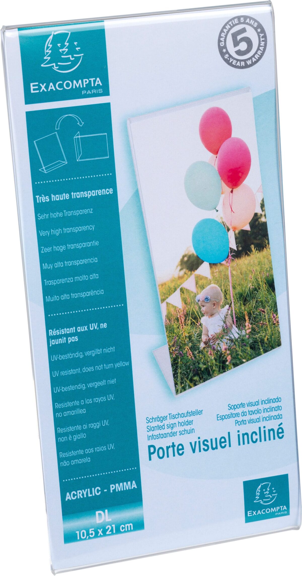 EXACOMPTA Tischaufsteller DL 83058D transparent hoch/quer – Hochwertig & günstig bei ShopDeca