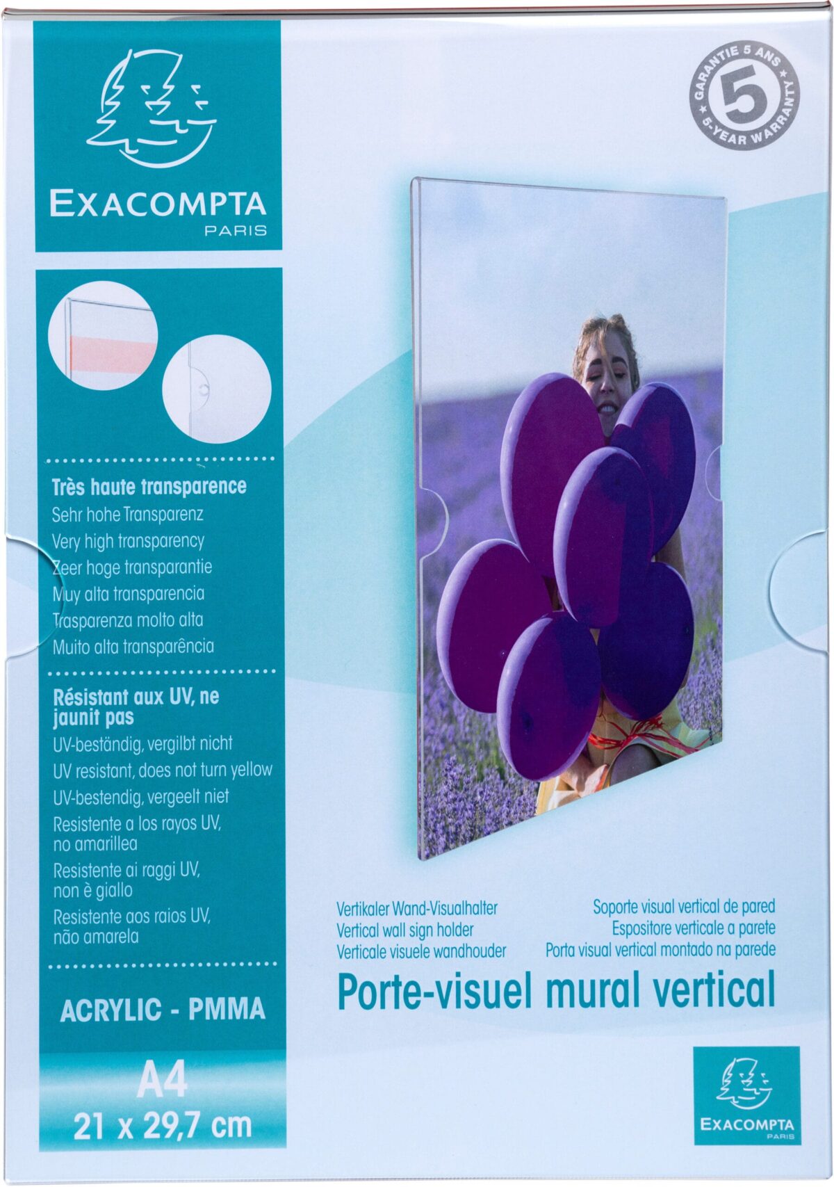 EXACOMPTA Wandsichttasche A4 84858HD transparent vertikal – Hochwertig & günstig bei ShopDeca