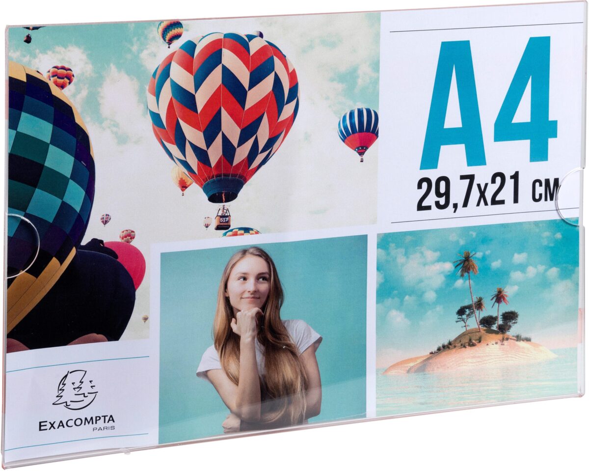 EXACOMPTA Wandsichttasche A4 84858QD transparent horizontal – Hochwertig & günstig bei ShopDeca