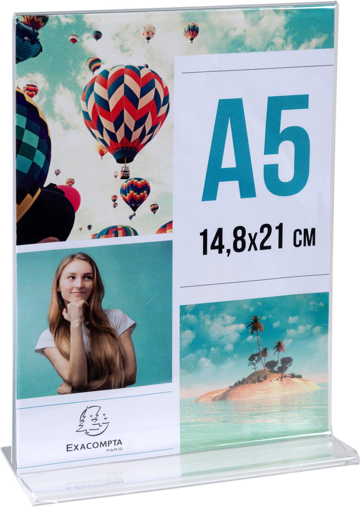 EXACOMPTA Tischaufsteller A5 85158D transparent, T-Form hoch – Hochwertig & günstig bei ShopDeca