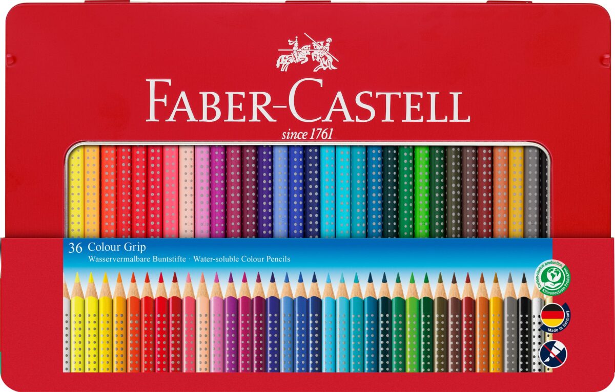 FABER-CASTELL Farbstifte Colour Grip 112435 36 Farben Metalletui – Hochwertig & günstig bei ShopDeca