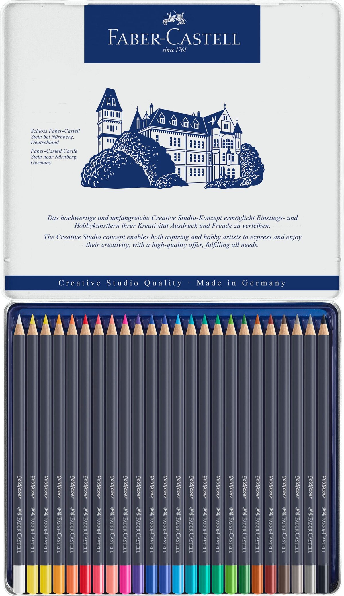 FABER-CASTELL Goldfaber Farbstift 114724 24er Metalletui – Hochwertig & günstig bei ShopDeca