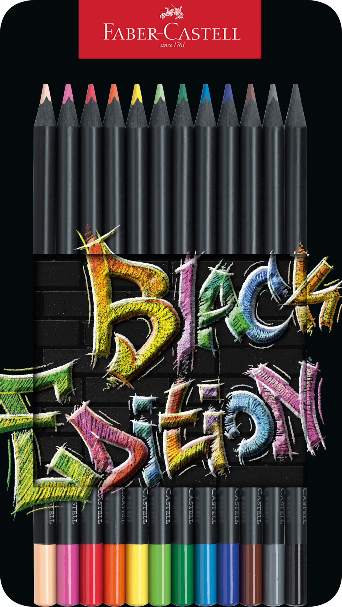 FABER-CASTELL Farbstifte Black Edition 116413 12 Farben, Metalletui – Hochwertig & günstig bei ShopDeca