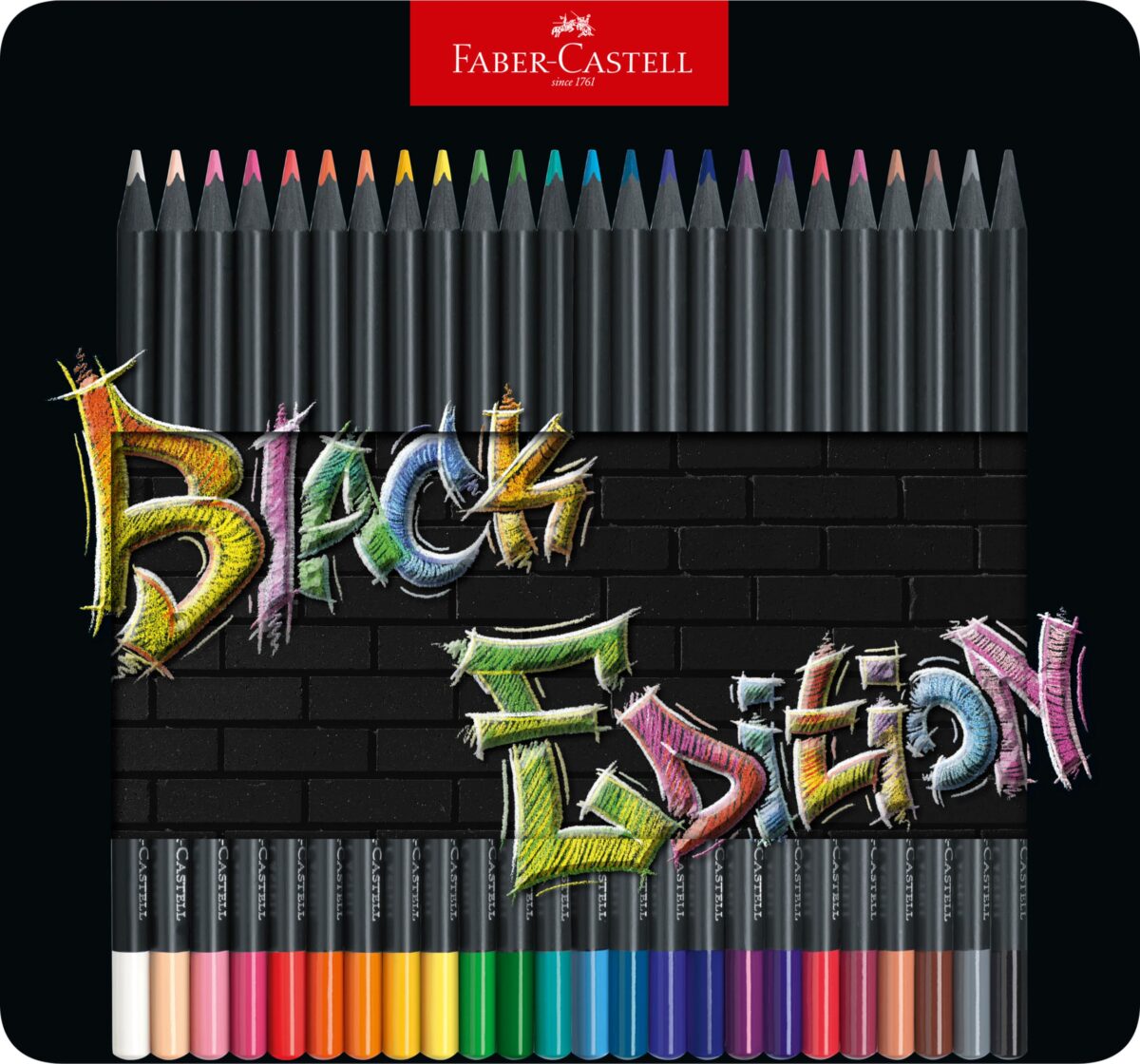 FABER-CASTELL Farbstifte Black Edition 116425 24 Farben, Metalletui – Hochwertig & günstig bei ShopDeca