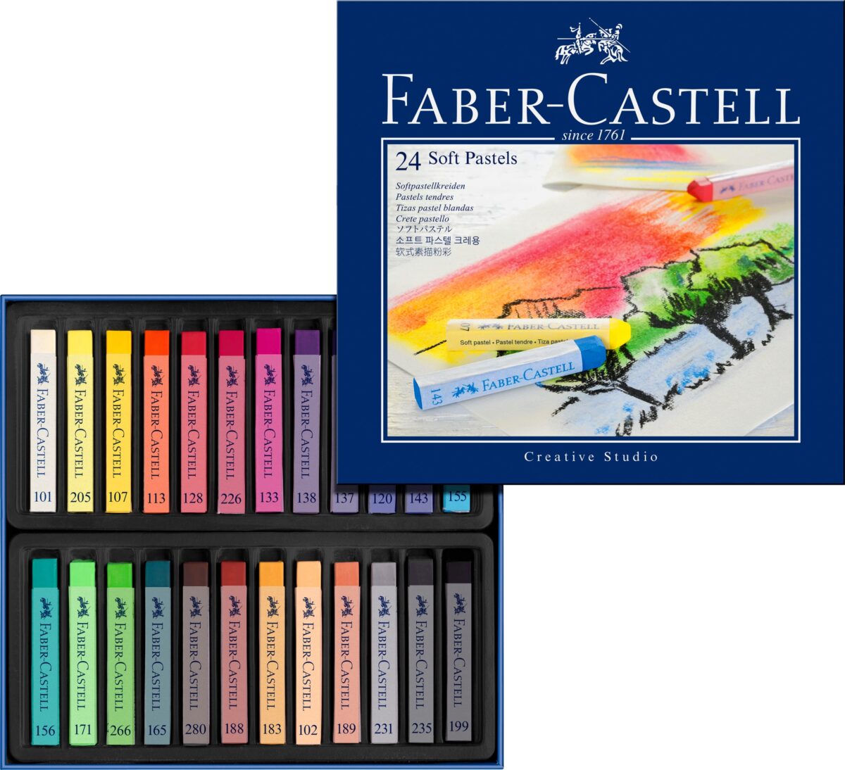 FABER-CASTELL Softpastellkreiden 128324 24er Kartonetui – Hochwertig & günstig bei ShopDeca