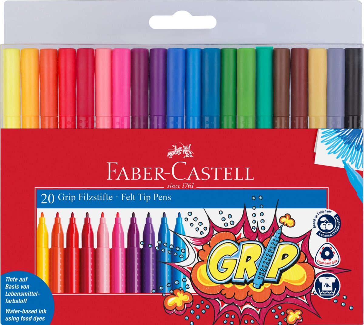 FABER-CASTELL Grip Colours 155320 20 Farben, Etui – Hochwertig & günstig bei ShopDeca