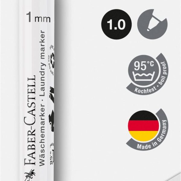FABER-CASTELL Textilmarker 1mm 159596 schwarz