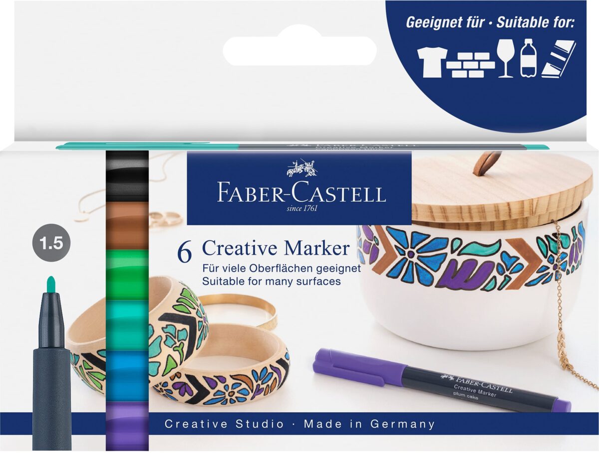 FABER-CASTELL Creative Marker 1-3mm 160708 Fairy forest 6 Stück – Hochwertig & günstig bei ShopDeca