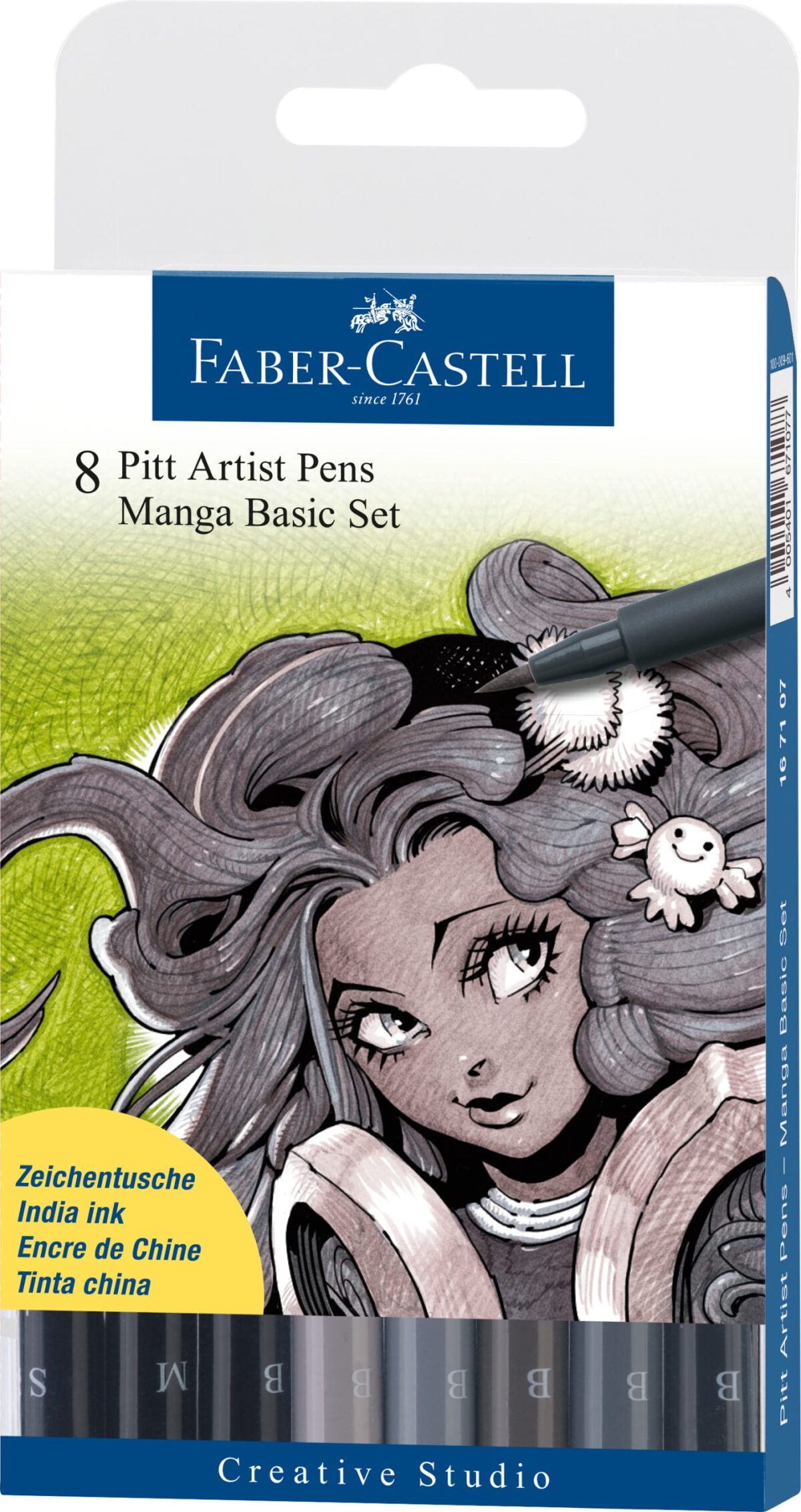 FABER-CASTELL Pitt Artist Pen Manga Basic 167107 grau 8 Stück – Hochwertig & günstig bei ShopDeca