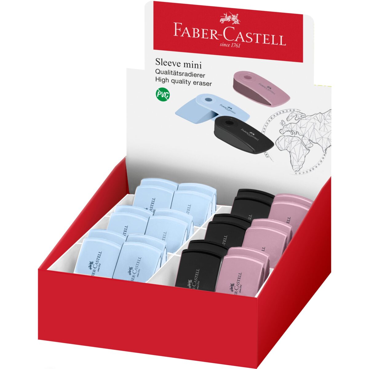 FABER-CASTELL Radierer Sleeve Mini 182477 assortiert – Hochwertig & günstig bei ShopDeca