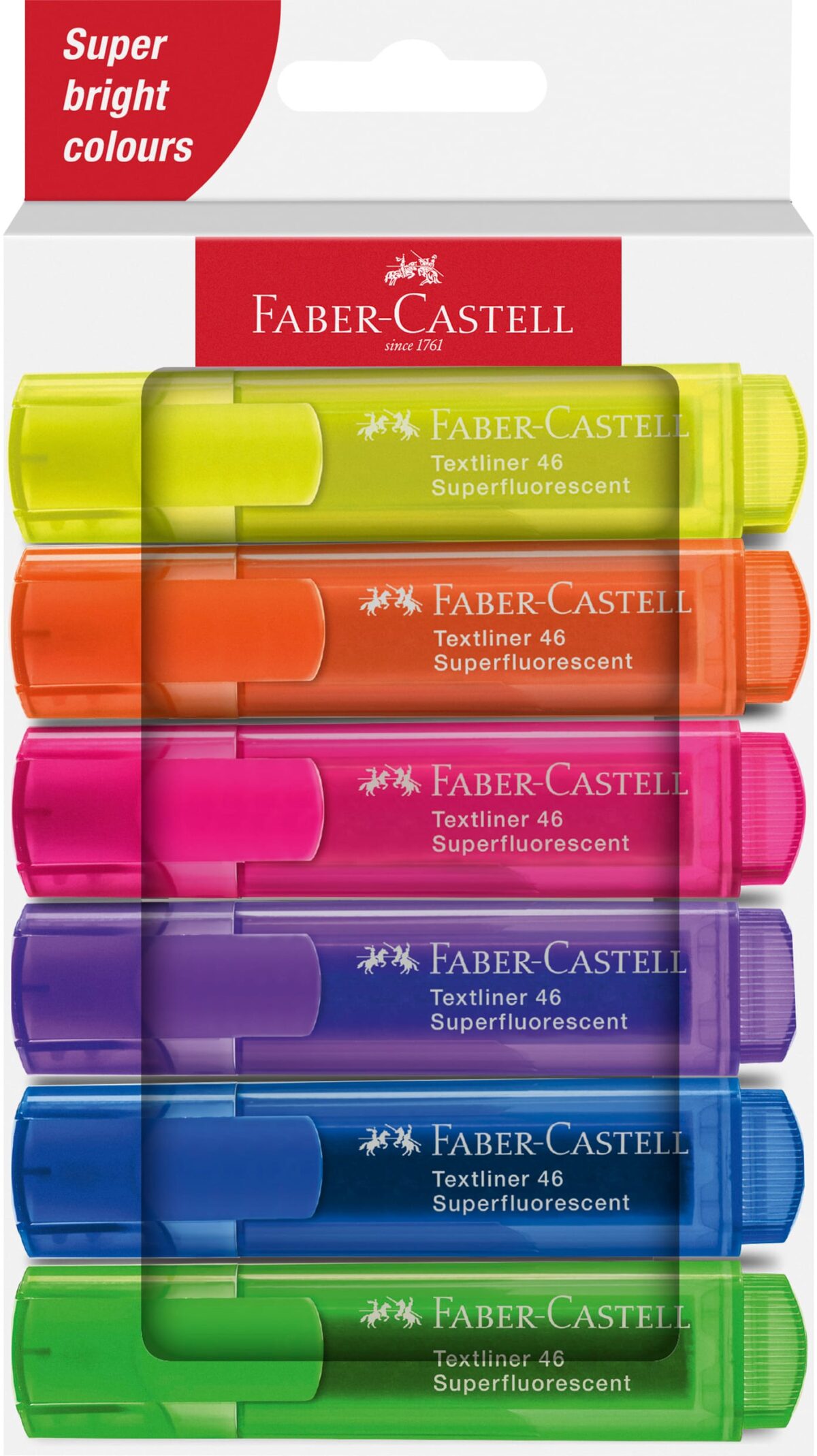 FABER-CASTELL Textmarker TL 46 254646 Superfluor 6 Stück – Hochwertig & günstig bei ShopDeca