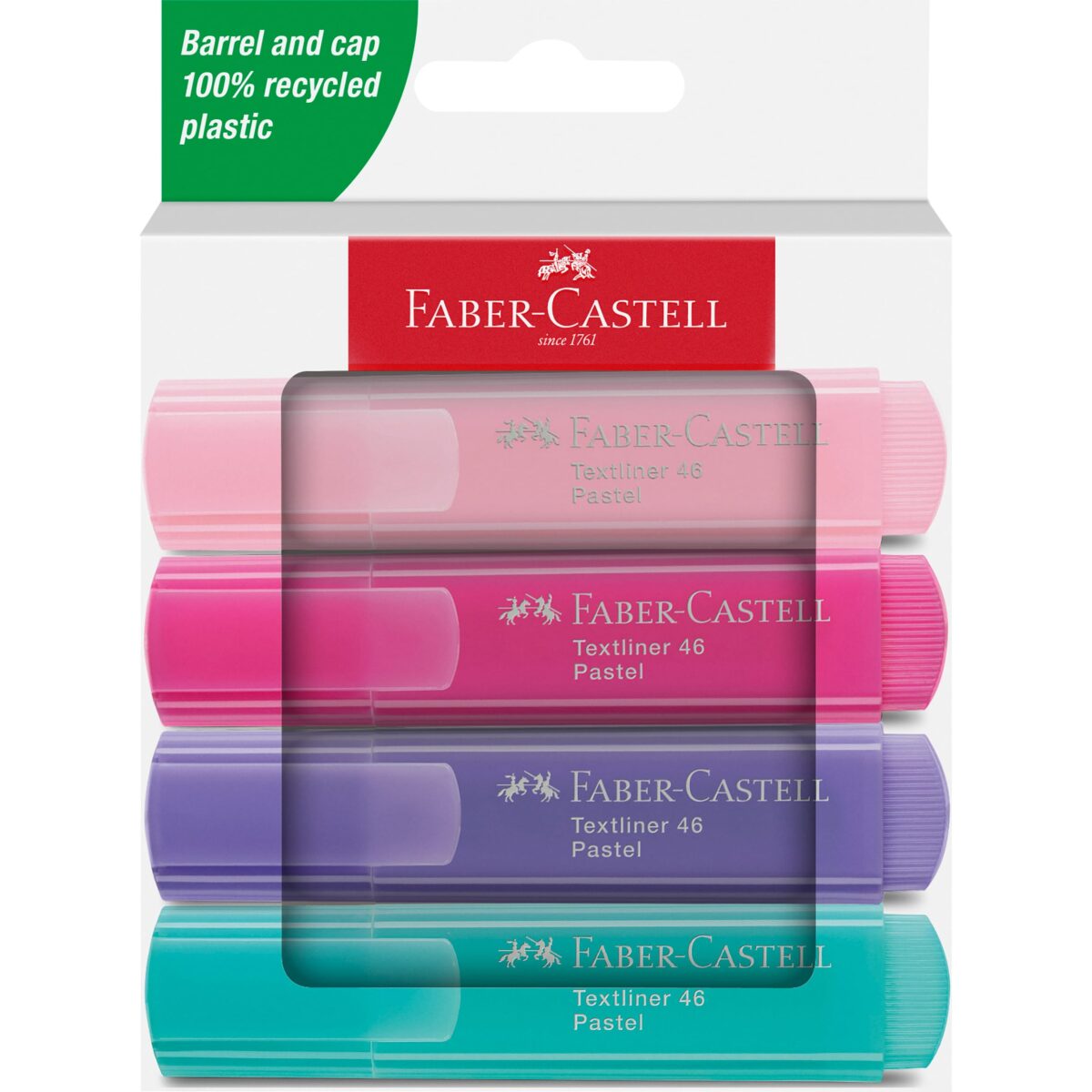 FABER-CASTELL Textmarker TL 46 254654 Pastell 4 Stück – Hochwertig & günstig bei ShopDeca