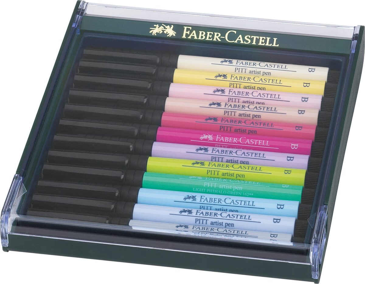 FABER-CASTELL Pitt Artist Pen Set 267420 pastelltöne, 12 Stück – Hochwertig & günstig bei ShopDeca