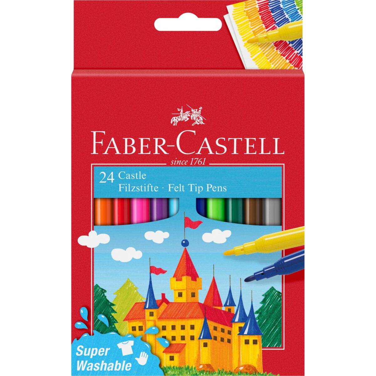 FABER-CASTELL Faserschreiber Castle 554202 24 Farben – Hochwertig & günstig bei ShopDeca
