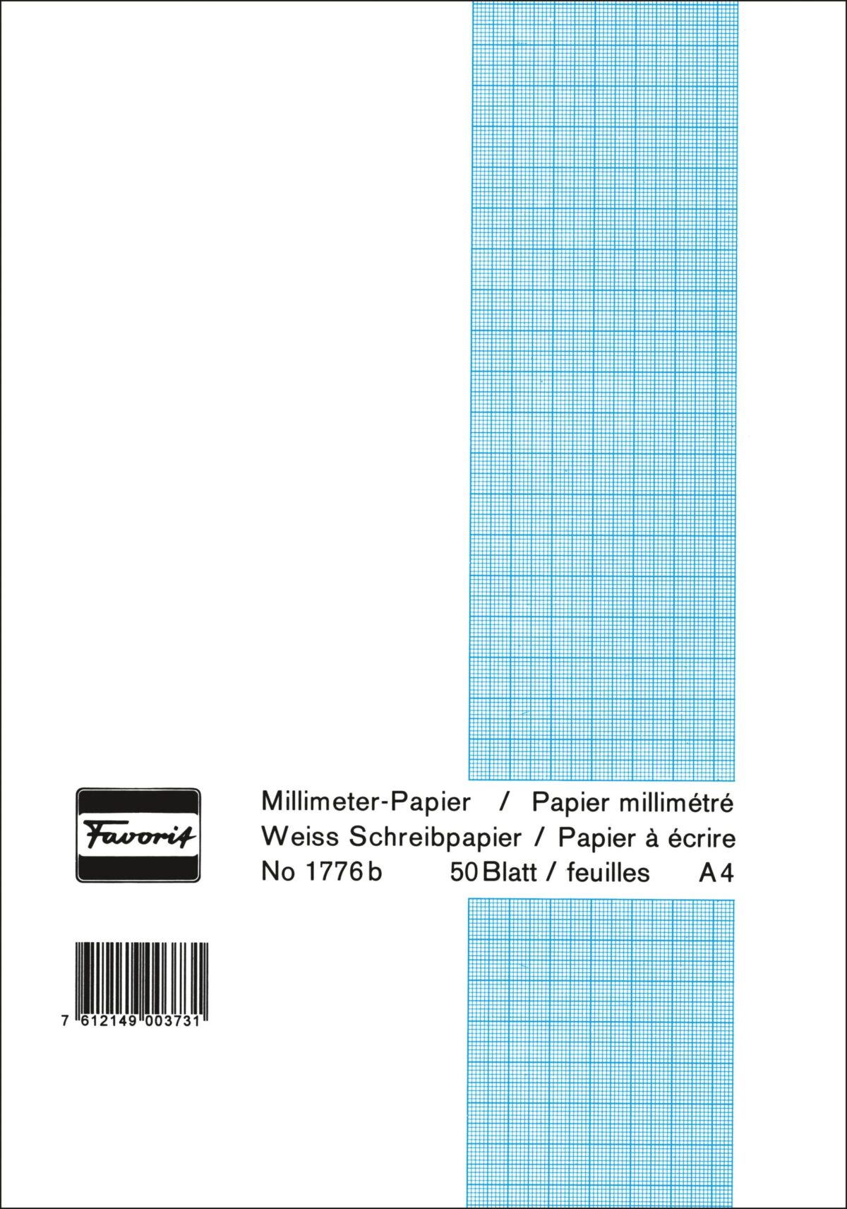 FAVORIT Block A4 1776 B weiss 80g 50 Blatt – Hochwertig & günstig bei ShopDeca
