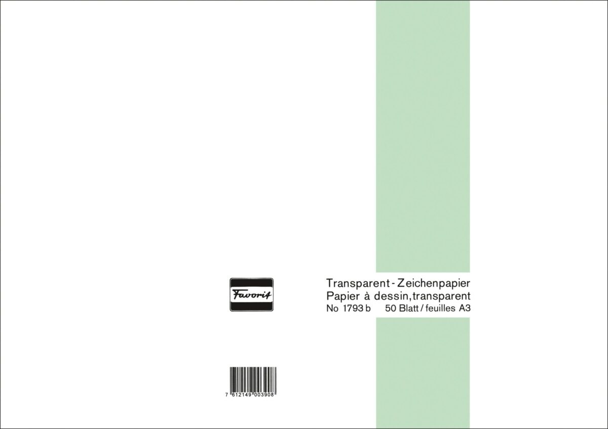 FAVORIT Transparentpapier A3 1793 B 60/65g 50 Blatt – Hochwertig & günstig bei ShopDeca