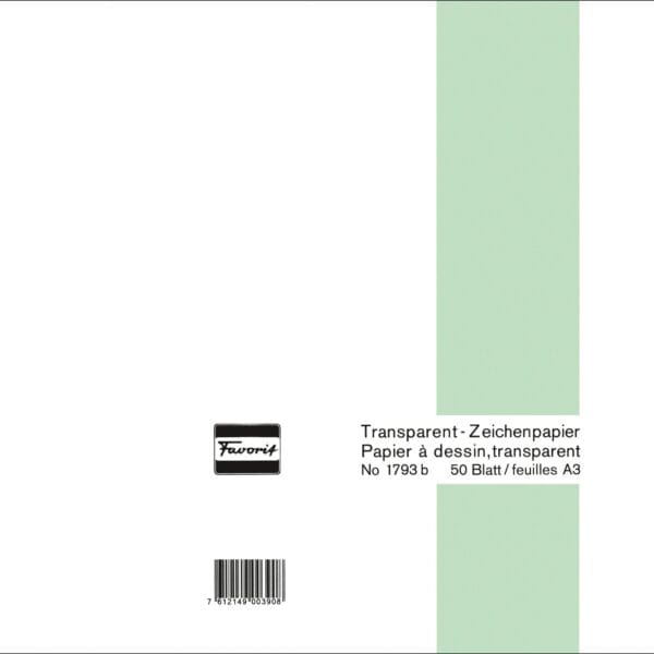FAVORIT Transparentpapier A3 1793 B 60/65g 50 Blatt